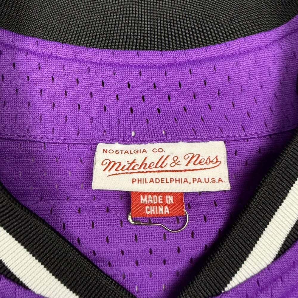 Toronto Raptors Jersey Mens Medium Purple NBA Basketball Mitchell & Ness Mesh - Picture 2 of 8